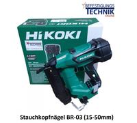 HiKOKI Cloueur à batterie NT1850DBSL NT1850DA W4Z15-50mm Basic pour clous Prebena J BR-03