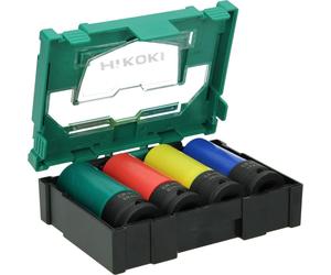 Hikoki Douilles à choc 17 19 21 22 mm 1/2" KFZ-4xSet WR18DH