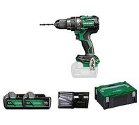 HiKOKI DS18DCWPZ Perceuse-Visseuse 18V Brushless, 140 Nm avec 2x 5,0Ah | Moteur sans charbon, mandrin métal 13 mm, système RFC anti-torsion, chargeur rapide et coffret de transport HSC