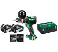 HiKOKI - Perceuse-visseuse sans fil 36V, 2 batteries 2,5 Ah Li-Ion, chargeur DS36DCWRZ