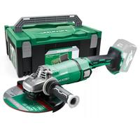 Meuleuse MultiVolt Ø230mm Brushless 36V Hikoki G3623DAW4Z frein élect., dém. progressif, antiredémarrage, coffret,