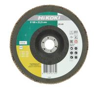 HiKOKI HiKOKI Plateau abrasif à lamelles 180 mm P40 ZK coudé Quantité:1