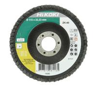 HiKOKI HiKOKI Plateau de ponçage à lamelles 115 mm P80 ZK HSP coudé Quantité:1