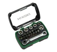 HiKOKI HiKOKI Set de embouts et douilles 1/4" 24 pièces avec cliquet Quantité:1