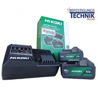 HIKOKI Hitachi BOOSTER PACK 2x BSL1850MA 18,0 Volt 5,0 Ah + chargeur UC18YKSL3