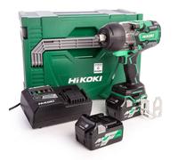 Boulonneuse choc MultiVolt 1100Nm 36V (2x18v) Brushless carré 3/4 IP56 HC - HIKOKI - avec 2 batteries 2,5Ah - chargeur - SYTAINER - WR36DAWRZ"