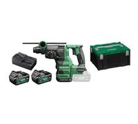 HiKOKI - Marteau combiné sans fil 18 V, 2 batteries 5,0 Ah Li-Ion, chargeur DH1826DAWPZ