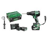 HiKOKI - Perceuse à percussion sans fil 36V, 2 batteries Li-Ion 5,0 Ah Li-Ion, chargeur DV36DCWRZ