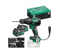 HiKOKI Perceuse-Visseuse 36V, 155Nm, Moteur Sans Balais et 2x 5.0Ah | Technologie RFC, mandrin 13mm, avec chargeur rapide et mallette, idéal pour perçage et vissage de haute performance