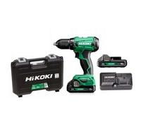 HiKOKI - Perceuse-visseuse à percussion sans fil 18V, 2 batteries 2,0 Ah Li-Ion, chargeur DV18DAWCZ