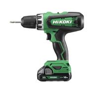 HiKOKI Perceuse Visseuse Sans Fil 18V 2 Batteries 2,0 Ah DS18DFWCZ | Perceuse-visseuse 18V compacte de 53Nm avec mandrin 13mm, conçue pour les perçages et vissages polyvalents d'atelier