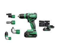 HiKOKI - Perceuse-visseuse sans fil 18V, 2 batteries 2,0 Ah Li-Ion, chargeur DS18DDQWRZ
