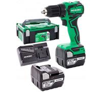 HiKOKI - Perceuse-visseuse sans fil 18V, 2 batteries 5,0 Ah Li-Ion, chargeur DS18DDWPZ