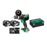 HiKOKI - Perceuse-visseuse sans fil 36V, 2 batteries 2,5 Ah Li-Ion, chargeur DS36DCWRZ