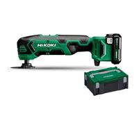 HiKOKI - Ponceuse multi-fonction oscillante sans fil 18V, 1 batterie 2,5 Ah Li-Ion, chargeur CV12DAWEZ