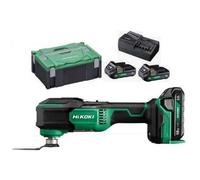 HiKOKI - Ponceuse multi-fonction oscillante sans fil 18V, 2 batteries 2,0 Ah Li-Ion, chargeur CV18DAWRZ