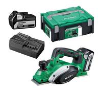 HiKOKI - Raboteuse sans fil 18V 82 mm, 2 batteries Li-Ion 5,0 Ah, chargeur P18DSLWPZ