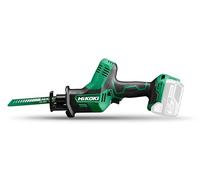 HiKOKI Scie Sabre sans fil - 18 V, 50 mm Profondeur de Coupe, 3200 tr/min - Changement de Lame sans Outil, Lumière LED, Compacte et Légère - Avec Coffret - Sans Batterie ni Chargeur