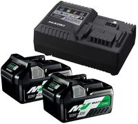 HiKOKI UC18YSL3WEZ Pack batteries + Chargeur 2x BSL36A18 18V/36V (5,0/2,5+UC18YSL3)