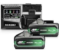 HIKOKI 36V 4,0Ah BSL36B18X batterie 2pcs + UC18YSL3 WJZ chargeur