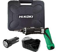 HiKOKI Visseuse articulée DB3DL2WCZ 3,6 V, 2 batteries 1,5 Ah, chargeur, lame de visseuse, coffret de transport - compacte et puissante
