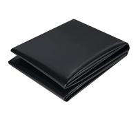 Hikrxya 3m x 4m Noir Bache Bassin en PVC, Robuste Noire Bâche de Bassin, HDPE Bâche Liner pour Bassin Flexible Durable Préformée pour Cascade de Jardin, Fontaines, Jardins d'eau Cascades