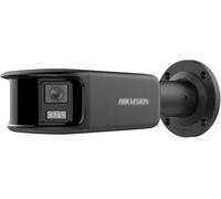 Hikvision Caméra de sécurité IP 5120×1440, Double capteur CMOS 1/1.8 pouces, 180° FOV, Noir
