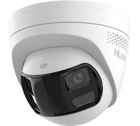 Hikvision Caméra réseau intérieure 6 MP, style tourelle fixe, résolution 3632 x 1632, double objectif, grand angle de 180°, lumière hybride intelligente, audio bidirectionnel, certifié IP67