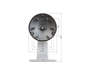 Hikvision DS-1273ZJ-135B - Montage mural pour bras de caméra dôme avec boîtier de raccordement - blanc hik