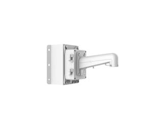 Hikvision DS-1602ZJ-box-corner Support d'angle en Aluminium et Acier Blanc