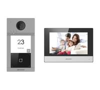 Hikvision DS-KIS604-S(C) système vidéophone 2 MP 7" Noir, Gris, Argent