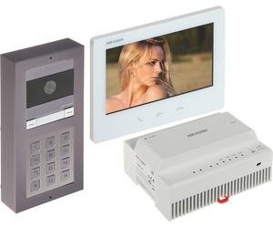 Hikvision DS-KIS704EY-ACW2/Kit vidéo portier HD 2 fils en aluminium