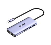 HIKVISION HIKSEMI HUB 11 IN 1, FAST CHARGE, HDMI, VGA,SD, TF, USB3.0*2, USB2.0*2, Audio, RJ4