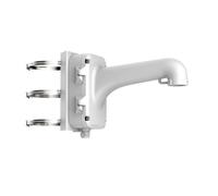 Hikvision Support de Montage sur Poteau Vertical pour Speed Dome en Alliage d'Aluminium et Acier, Diamètre Ajustable 67-127 mm avec Boîtier de Jonction