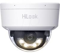 HiLook dome IPC-D180HA-LU F2.8 (8 MP, 30 m. IR, 30m. LED, Hybrid Light), White