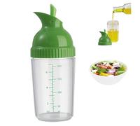 Hilai Shaker à vinaigrette 200 ml Bouteille de mélangeur à vinaigrette transparente avec échelle et bec verseur Grand récipient ouverture pour mélanger les sauces