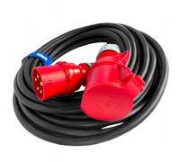 Hilark cable tech Adaptateur triphasé, fiche CEE 16A vers Prise CEE 32A 1m