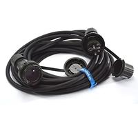 Hilark Cable Tech Enrouler électrique H07RN-F 3g4 mm (3x4 mm2) IP68 - Cordon prolongateur Câble en Caoutchouc pour Chantier, Industrie, extérieur (20 mètre, Fil Noir, fiche et Prise Verte)