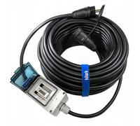 Rallonge avec compteur d'énergie en caoutchouc H07RN-F 3x2,5mm² 2m