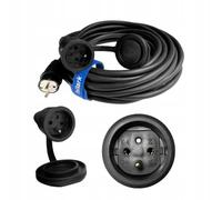 Hilark Cable Tech Rallonge en Caoutchouc de Chantier H07RN-F 3G1,5 50m