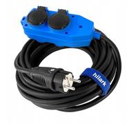 Hilark Cable Tech Rallonge en Caoutchouc H07RN-F 3x2,5 répartiteur Bleu 40m