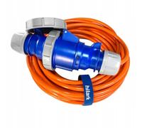 Hilark Cable Tech Rallonge intermédiaire H07BQ-F pour Alimentation de Yacht IP67 30m Orange