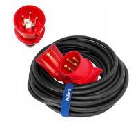Hilark Cable Tech Rallonge triphasée CEE en Caoutchouc 35m H07RN-F 5x4 32A Croisement de Phases