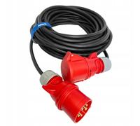 Hilark Cable Tech Rallonge triphasée CEE en Caoutchouc H05RR-F 32A 5x4mm 15m