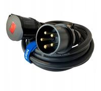 Hilark Cable Tech Rallonge triphasée CEE en Caoutchouc H07RN-F 5x4mm IP44 32A 5m