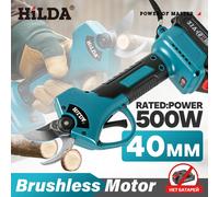 HILDA - cisailles électriques sans balais, ciseaux de jardin professionnels pour fleurs et fruits, taille-branches pour batterie Makita 310 NO BATTERY