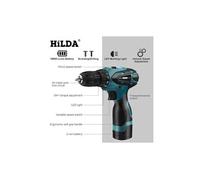 Hilda perceuse sans fil tournevis sans fil mini perceuse outil électrique sans fil