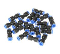 Hililand Connecteur poussoir droit 20pcs 6mm Tube OD 1/4 `` connecteurs à poussée droite pneumatique raccords de ligne d'air