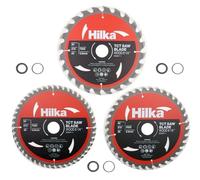 Hilka 51210003 Lot de 3 lames de scie TCT 210 mm