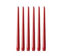 Hilke Collection Bougies Herrgård 30 cm lot de 6 Rouge éclatant
